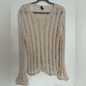 Knit boho festival
Vibes cream sweater size medium